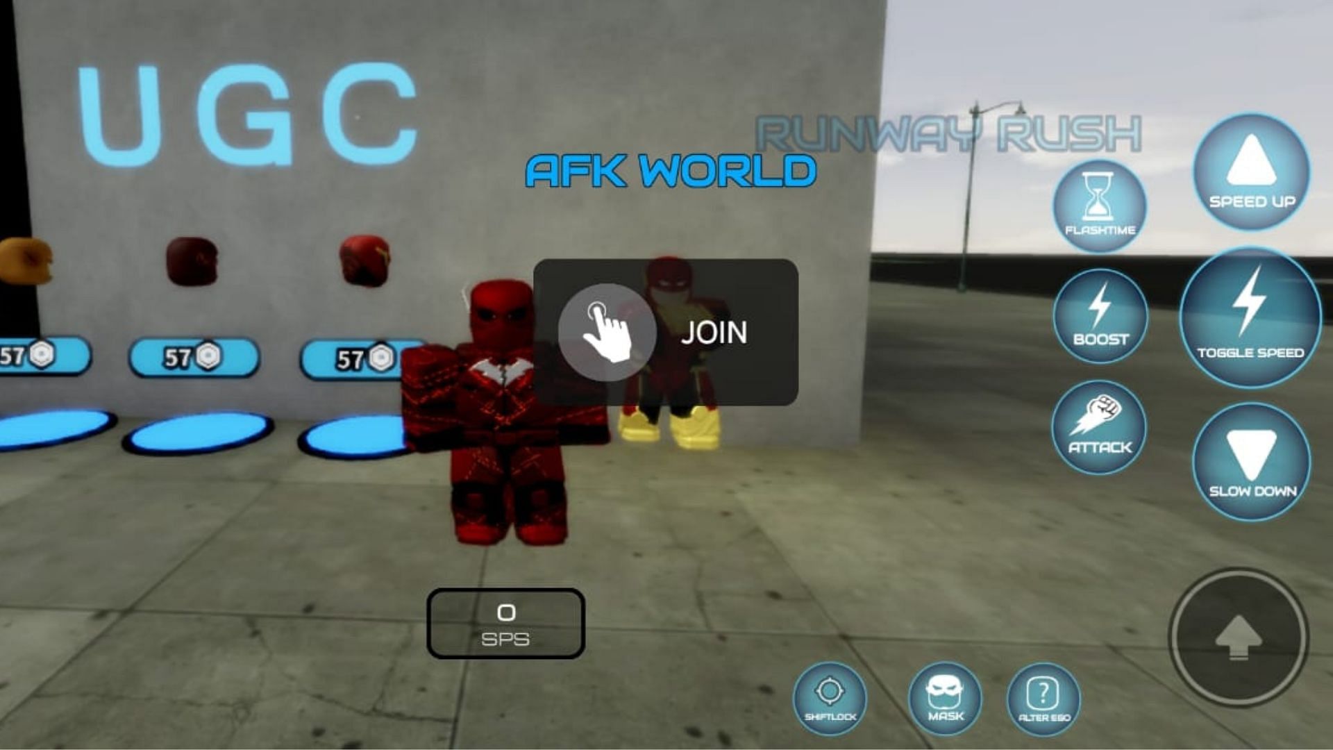 The NPC that gives access to the AFK World (Image via Roblox)